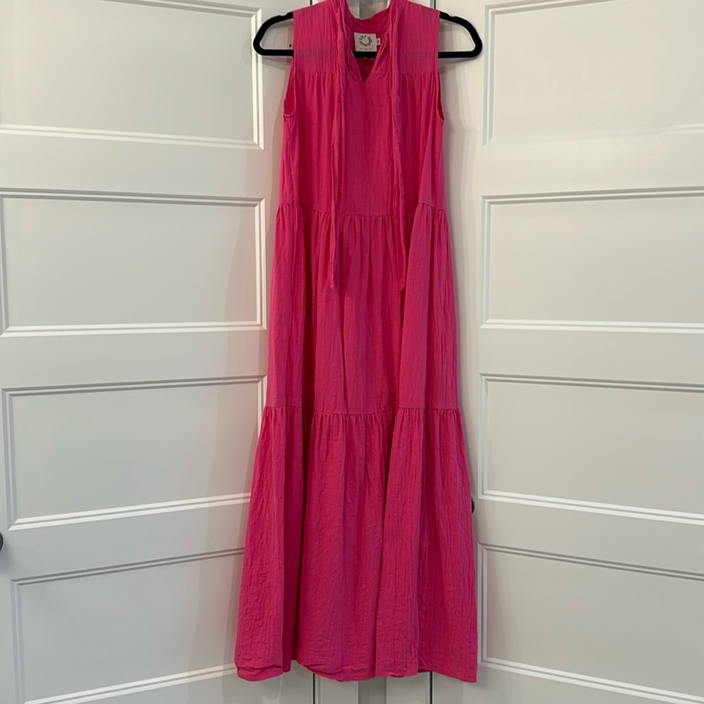 Lili Sidonio pink maxi dress
